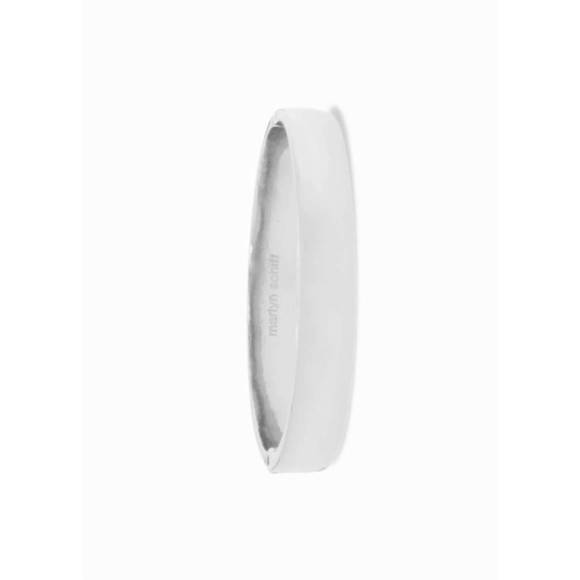 crystal wrap hinge bangle – Marlyn Schiff NEW MARLYN SCHIFF women\'s flat hinge bangle in shiny silver